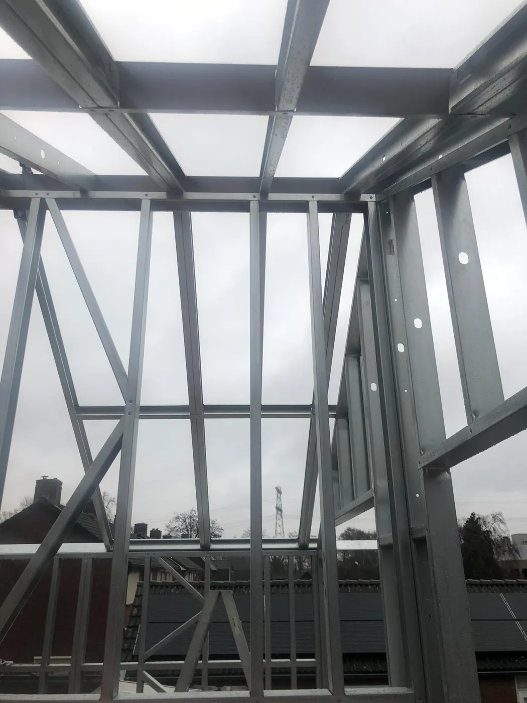 Staalframe uitbouw van een woonhuis in Asten, foto 5